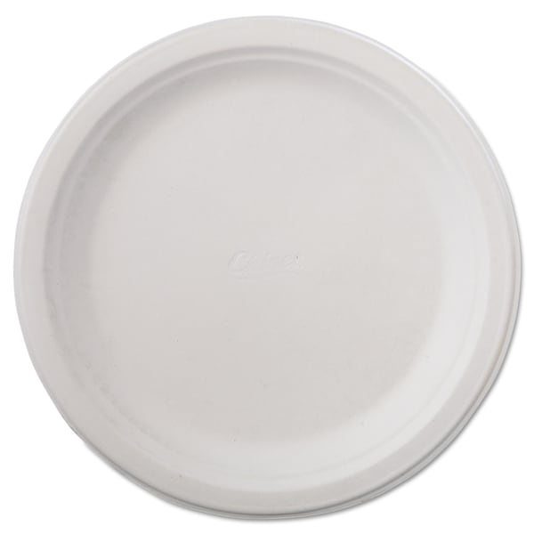 Chinet Paper Plate, Disposable, 93/4", White, PK500 - HUH21232