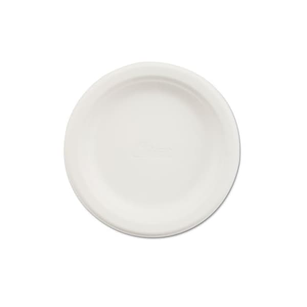 Huhtamaki Chinet, Paper Dinnerware, Plate, 6in Dia, White, 125PK - 21225PK