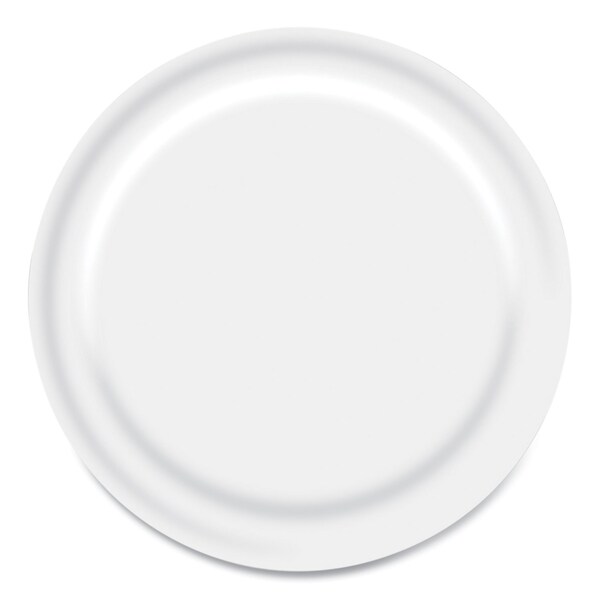 Boardwalk Paper Dinnerware, Plate, 6" dia, White, PK1000 - CP6B1004250A