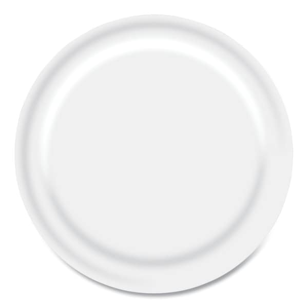 Boardwalk Paper Dinnerware, Plate, 6" dia, White, PK1000 - CP6B1004250A