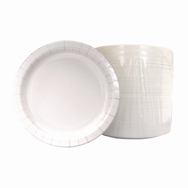 Boardwalk Paper Dinnerware, Plate, 6" dia, White, PK1000 - CP6B1004250A