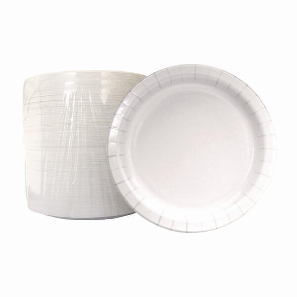 Boardwalk Paper Dinnerware, Plate, 6" dia, White, PK1000 - CP6B1004250A