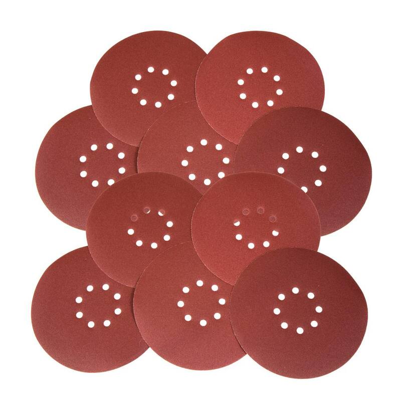 Lija para plafón WEN de 120 Grit Hook and Loop de 9 pulgadas (paquete de 10) - 6369SP120