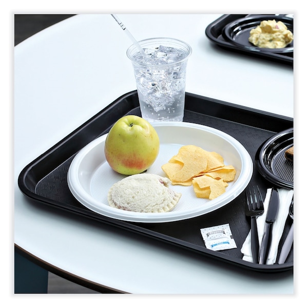 Boardwalk Hi-Impact Plastic Dinnerware, Plate, 10" Diameter, White, PK500 - PLHIPS10WH
