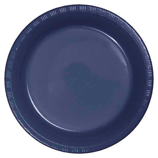 Touch Of Color Navy Blue Plastic Dessert Plates, 7", 240PK - 28113711