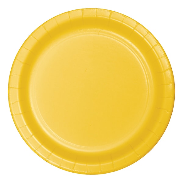 Touch Of Color 9" School Bus Yellow Paper Plates 240 PK - 471021B