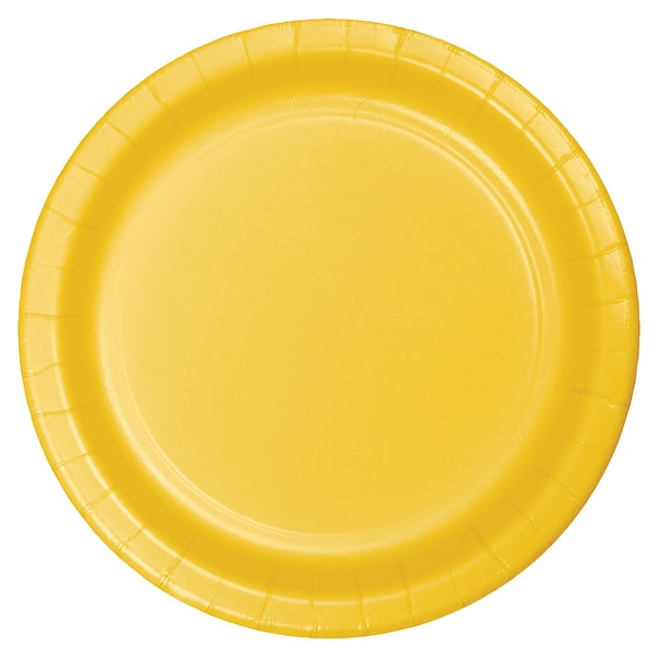 Touch Of Color 7" School Bus Yellow Dessert Plates 240 PK - 791021B