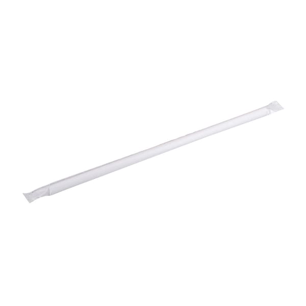 D & W Fine Pack D & W Fine Pack Wrapped Giant Straws With Red Stripe, PK7500 - WG23