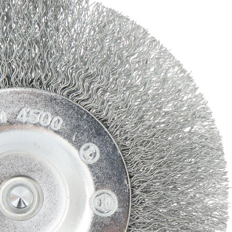 Avanti Pro 4 in. Rueda de alambre corrugado - PWW040WHLD01G