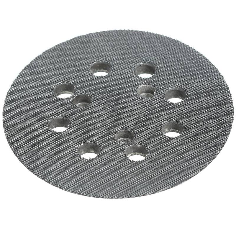 Disco de soporte redondo de gancho y lazo de 5 pulgadas (8 orificios) - 743081-8