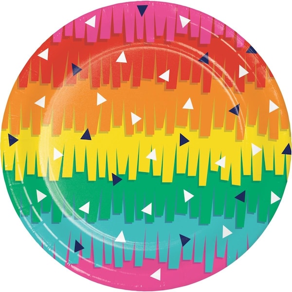 Omg Fiesta Fun Dessert Plates, 8PK - OM1567994