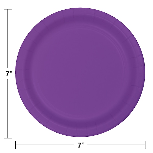 Touch Of Color 7" Amethyst Purple Dessert Plates 240 PK - 318933