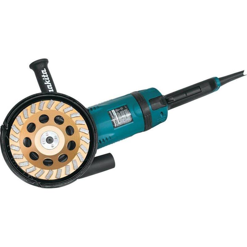 Makita 7 pulgadas Rueda Copa de Diamante Turbo de 24 Segmentos, Baja Vibración, Compatible con Amoladoras de Ángulo con controlador electrónico - A-96425