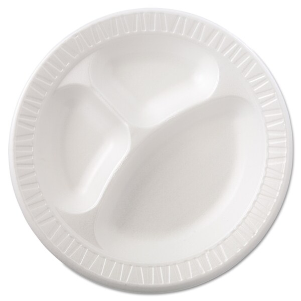 Dart Plate, Foam, Dart, 10-1/4", 3Comprtmt, PK500 - DCC 10CPWQR