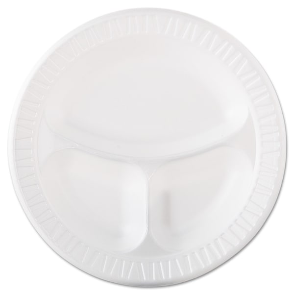 Dart Plate, Foam, Dart, 10-1/4", 3Comprtmt, PK500 - DCC 10CPWQR