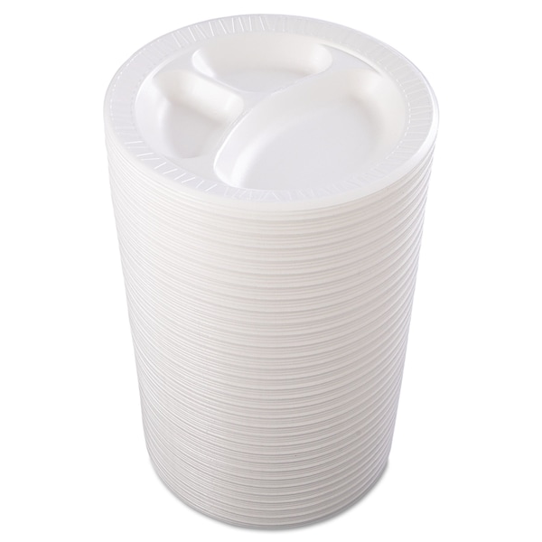 Dart Plate, Foam, Dart, 10-1/4", 3Comprtmt, PK500 - DCC 10CPWQR