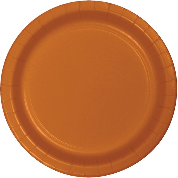 Touch Of Color 9" Pumpkin Spice Orange Paper Plates 240 PK - 323386