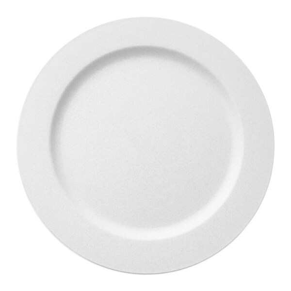 Smarty Had A Party 10" Matte Milk White Round Disposable Plastic Dinner Plates (120 Plates), 120PK - 4850WH-CASE