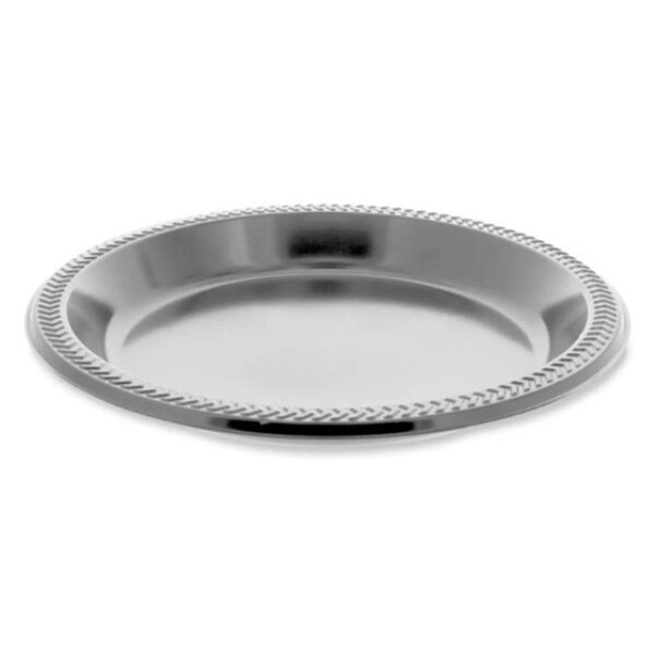 Pactiv Meadoware Impact Plastic Dinnerware Plate - Black, 500PK - PCTMI10EY