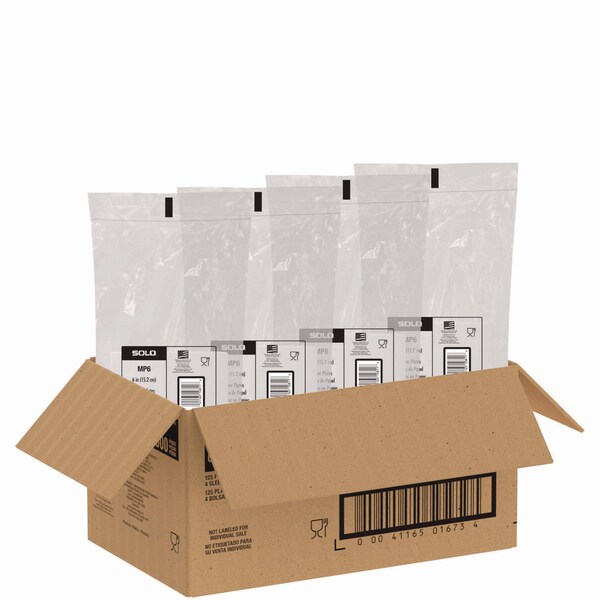 Solo Compostable Paper Dinnerware, ProPlanet Seal, Plate, 6in dia, White, 500PK - OFMP6-PLANET