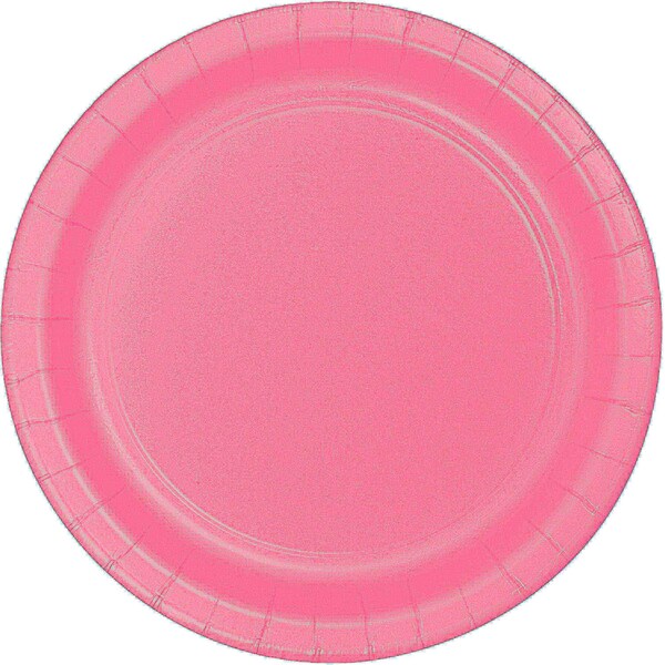 Touch Of Color 9" Candy Pink Paper Plates 240 PK - 473042B