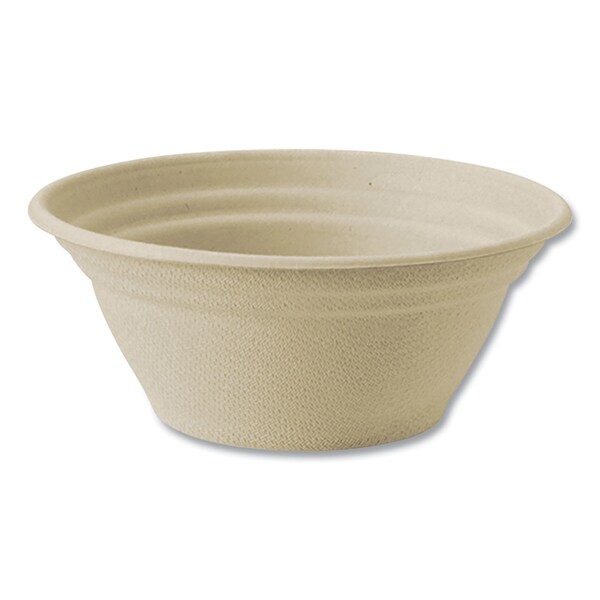 World Centric Fiber Bowls, 8 oz, 4.5in. dia x 1.8in.h, Natural, Paper, 1000PK - BB-SC-8N-LFP
