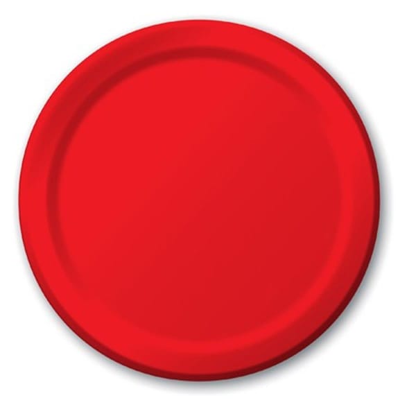 Rarity 7 In. Classic Red Lunch Plates - RA3526925