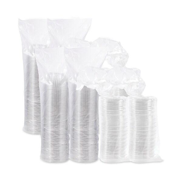 Dart PresentaBowls Bowl/Lid Combo-Paks, 16 oz, 5.38 Diameter x 2.6 h, Clear, Plastic, 252PK - PET16BCD