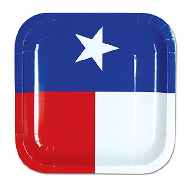 Goldengifts Texas Plates, 12PK - GO2487373