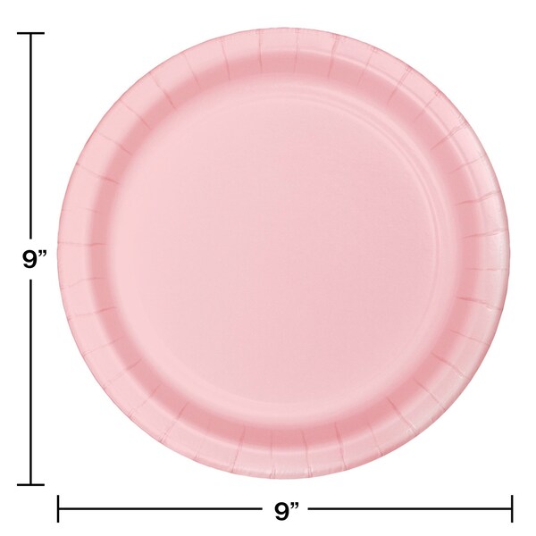Touch Of Color 9" Classic Pink Paper Plates 240 PK - 47158B