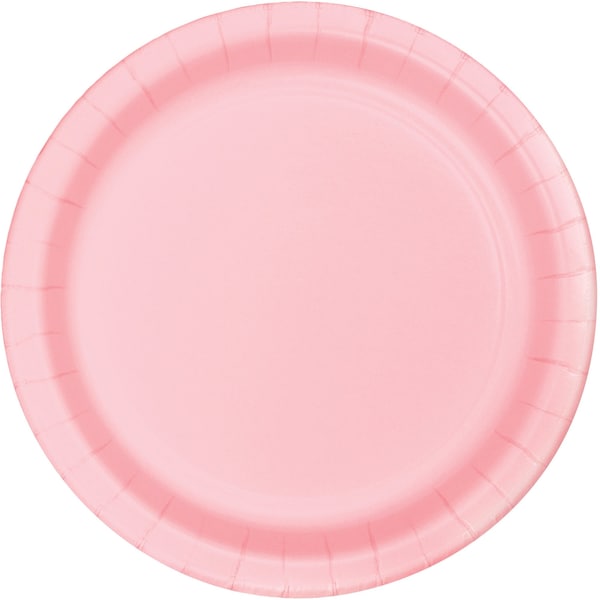 Touch Of Color 9" Classic Pink Paper Plates 240 PK - 47158B