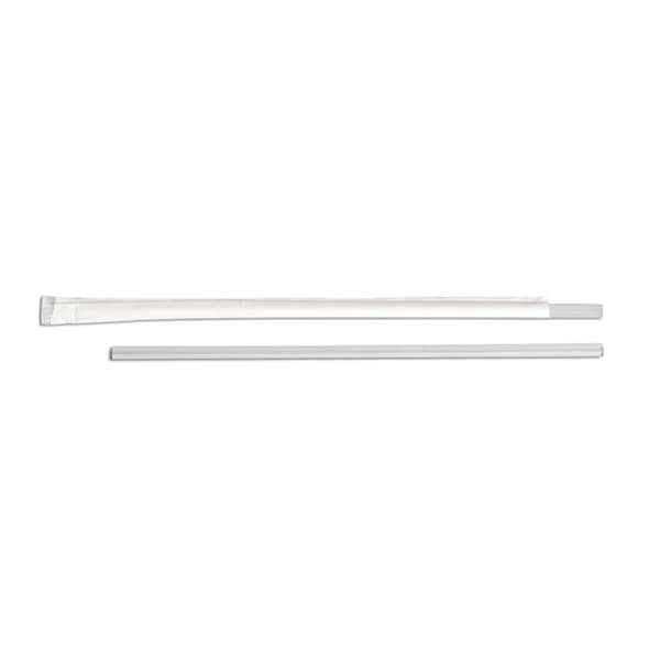 D & W Fine Pack 10.25 Tall Jumbo Individually Wrapped Translucent Straw, PK2000 - DSTJW4-500T