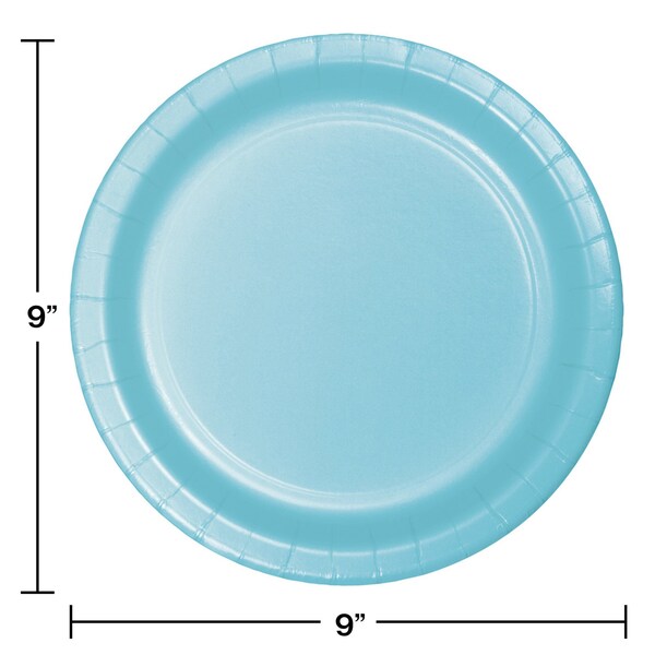 Touch Of Color 9" Pastel Blue Paper Plates 240 PK - 47157B