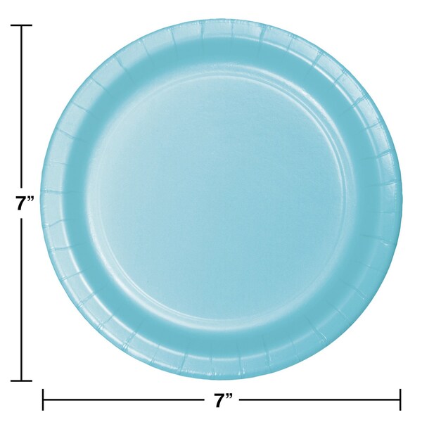 Touch Of Color 7" Pastel Blue Dessert Plates 240 PK - 79157B