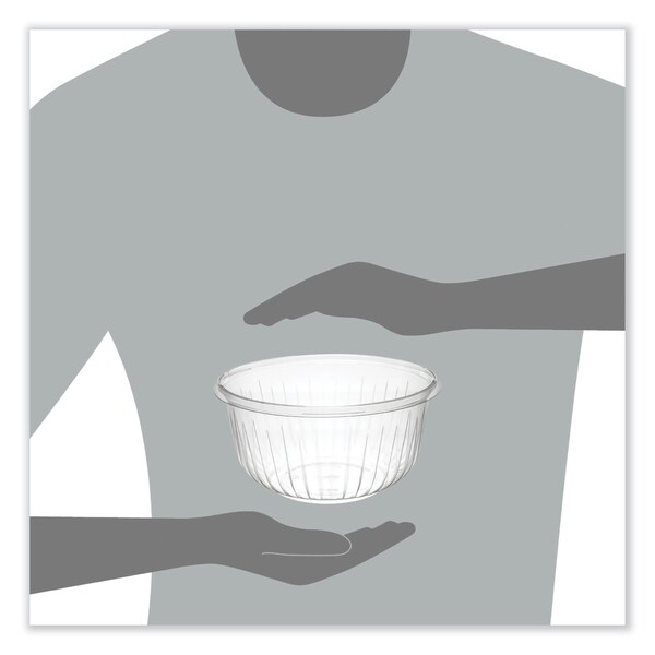 Dart PresentaBowls Clear Bowls, 48 oz, PET Plastic, 252PK - PET48B