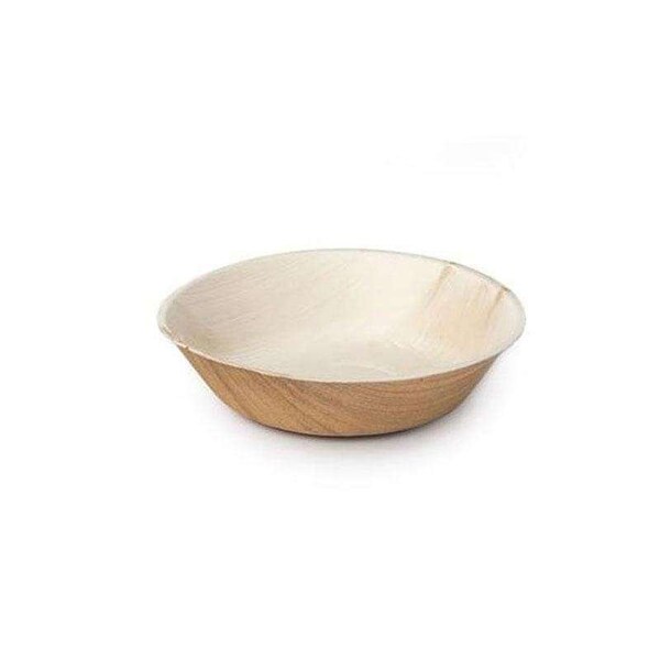 Smarty Had A Party 13 oz. Round Palm Leaf Eco Friendly Disposable Soup Bowls (100 Bowls), 100PK - 4677R-CASE