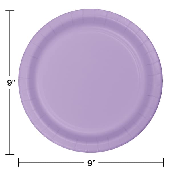 Touch Of Color 9" Luscious Lavender Purple Paper Plates 240 PK - 47193B
