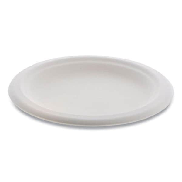 Pct 6 in. Earthchoice Compostable Fiber-blend Bagasse Dinnerware Plate, Natural - MC500060001