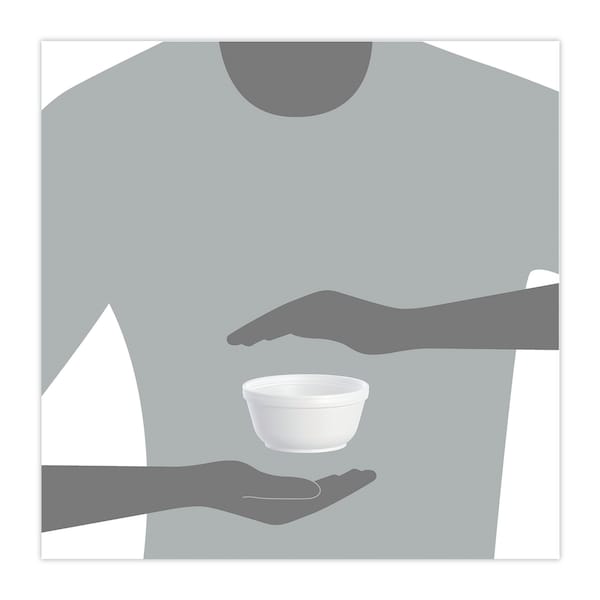 Dart Bowl, 12 oz., Foam, PK1000 - DCC 12B32