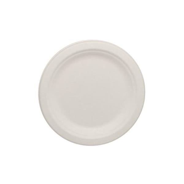 Karat Earth 6 in Round Bagasse Plates, PK1000 - KE-BPR06-1C