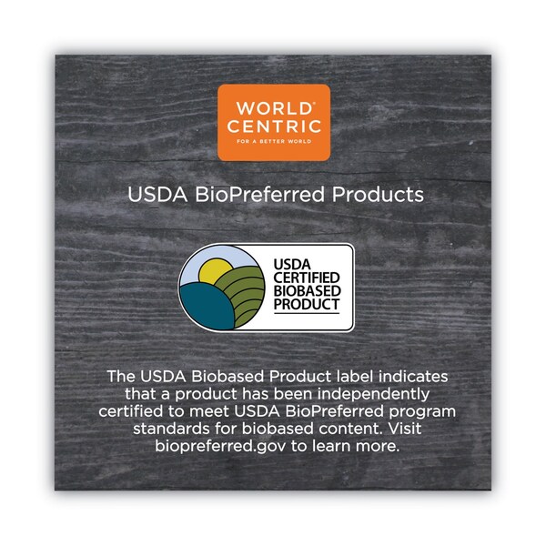 World Centric No Tree Paper Bowls, 32 oz, 4.4" Diameter x 5.8"h, Natural, Sugarcane, PK500, 500PK - BO-SU-32