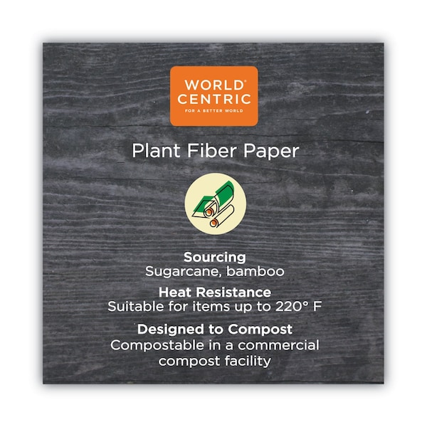World Centric No Tree Paper Bowls, 32 oz, 4.4" Diameter x 5.8"h, Natural, Sugarcane, PK500, 500PK - BO-SU-32