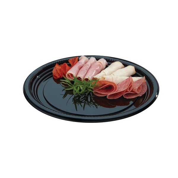 Wna-Caterline WNA-Caterline 12 Thermo Round Black Tray, PK25 - A512PBL