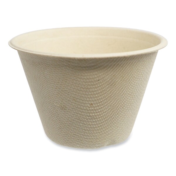 World Centric Fiber Cups, 4 oz, 2.9in. Diameter, Paper, 1000PK - CU-SC-4N-LFP