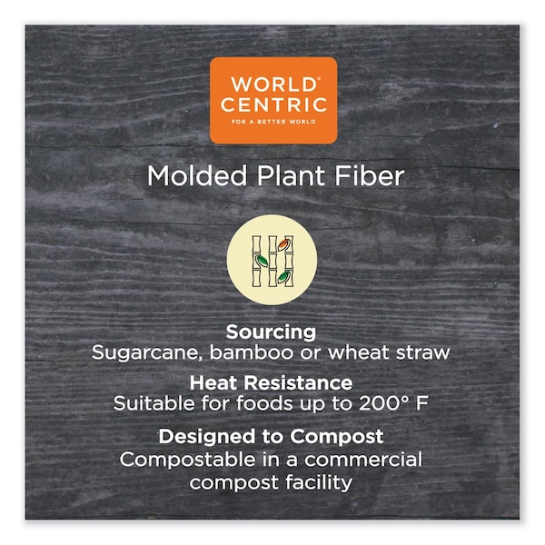 World Centric Fiber Cups, 4 oz, 2.9in. Diameter, Paper, 1000PK - CU-SC-4N-LFP