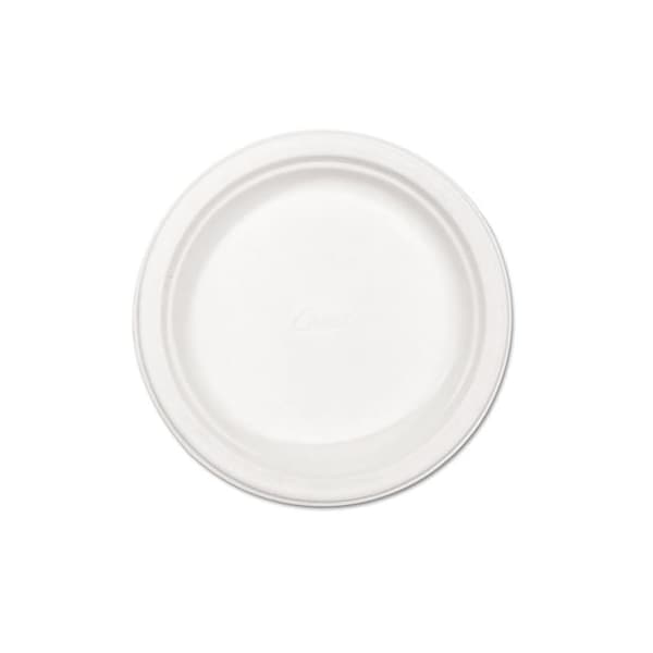Huhtamaki Chinet, Paper Dinnerware, Plate, 8 3/4in Dia, White, 500PK - 21227