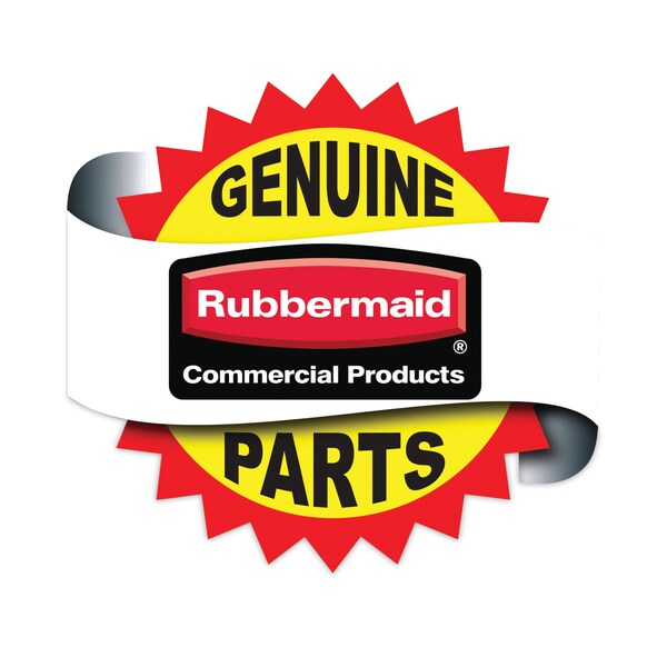 Rubbermaid Commercial Replacement Plate Casters, Rigid Mount Plate, 5 in. Polypropylene Wheel, Black - FG4614L30000