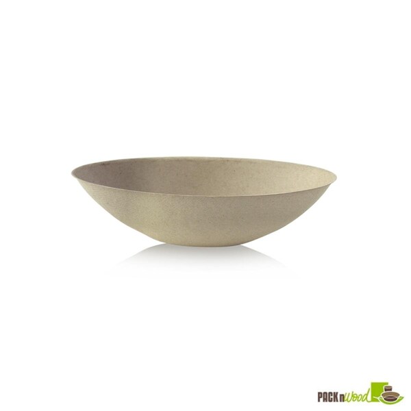 Omg 24 oz Bio N Chic Brown Oval Sugarcane Bowl - 8.6 x 5.5 in. - OM3691281