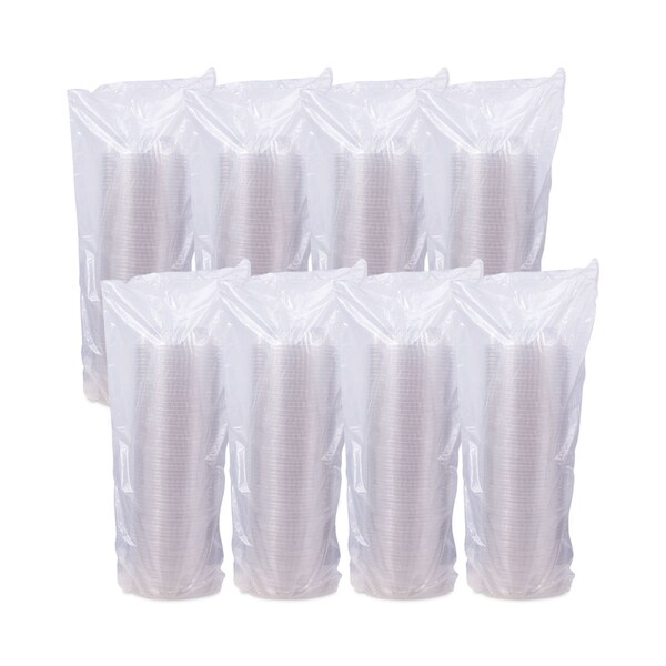 Dart PresentaBowls Clear Bowls, 8 oz, 5.3 Diameter x 1.4 h, Clear, Plastic, 504PK - PET8B