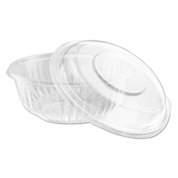 Dart PresentaBowls Bowl/Lid Combo-Paks, 32 oz, 7.25 Diameter x 2.88 h, Clear, Plastic, 126PK - PET32BCD